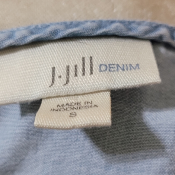 J.Jill denim boho top - Picture 6 of 6